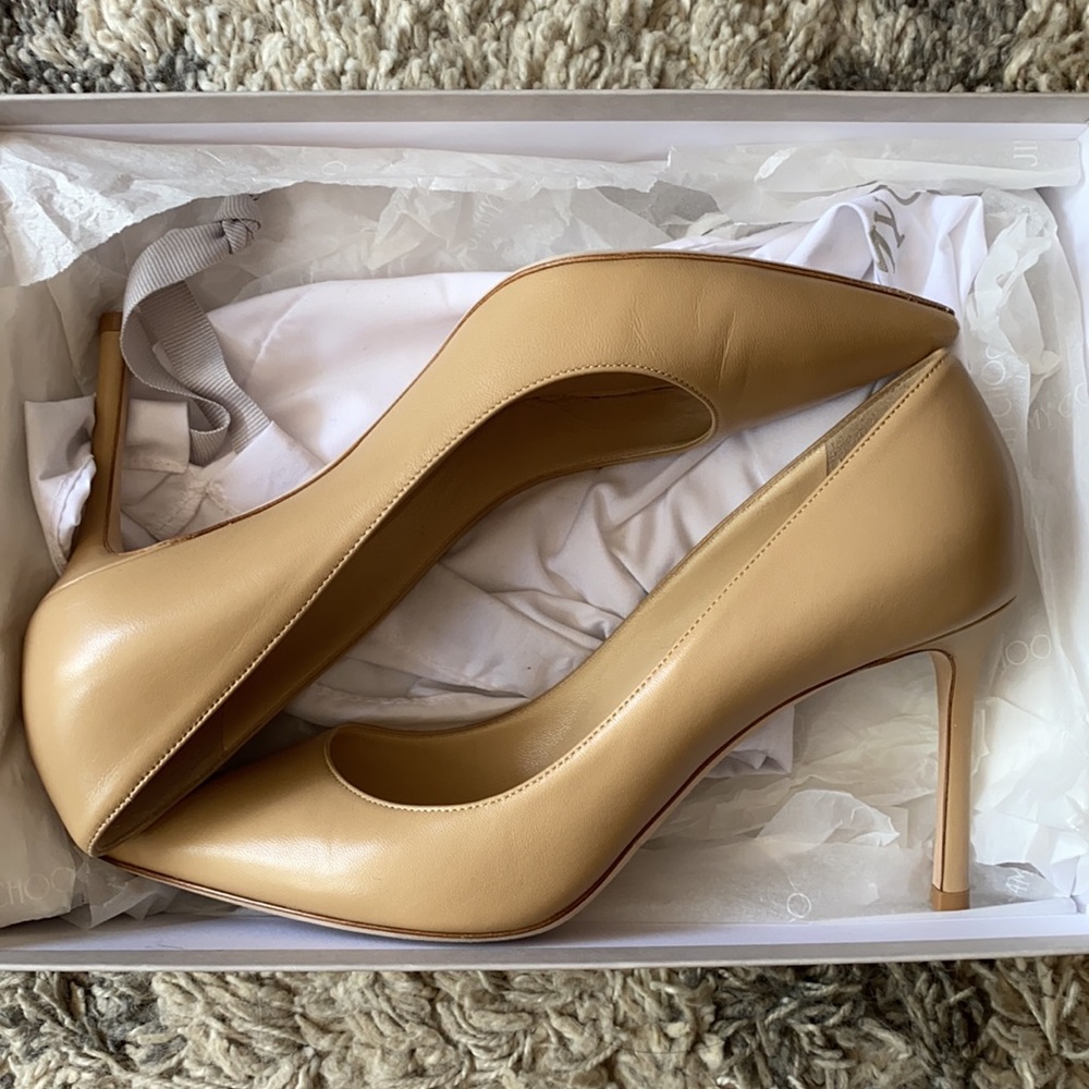 Jimmy Choo Romy 85 (Nude)(Size 39)